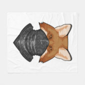 Fox als Bandit met Kerchief Fleece Deken (Voorkant (Horizontaal))
