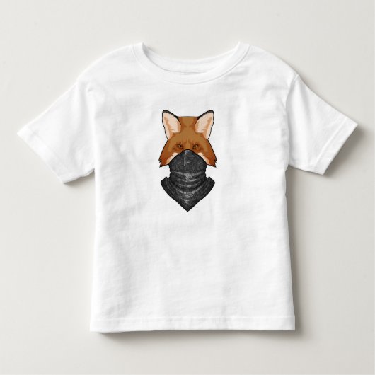 Fox als Bandit met Kerchief Kinder Shirts (Voorkant)