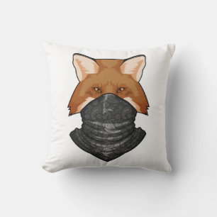 Fox als Bandit met Kerchief Kussen