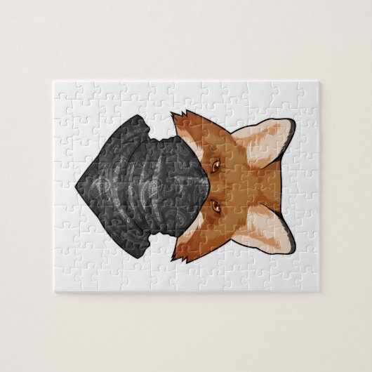 Fox als Bandit met Kerchief Legpuzzel (Horizontaal)