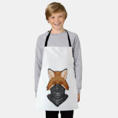 Fox als Bandit met Kerchief Schort (Gedragen)