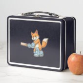 Fox als Batsman met cricket bat (In situ)