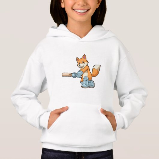 Fox als Batsman met cricket bat (Voorkant)