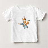 Fox als Batsman met cricket bat (Voorkant)