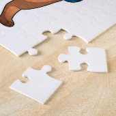 Fox als Boxer met Boxing-handschoenen Legpuzzel (Zijkant)