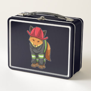 Fox als brandweerman met Helmet