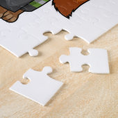 Fox als brandweerman met Helmet Legpuzzel (Zijkant)