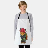 Fox als brandweerman met Helmet Schort (Gedragen)