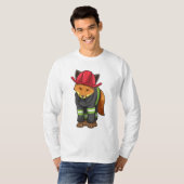 Fox als brandweerman met Helmet T-shirt (Voorkant volledig)