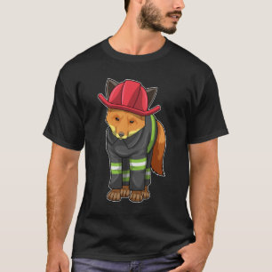 Fox als brandweerman met Helmet T-shirt