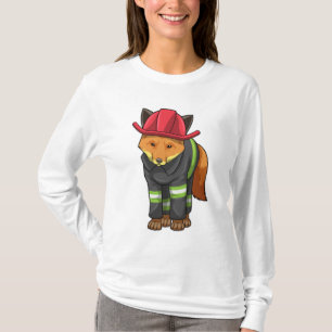 Fox als brandweerman met Helmet T-shirt