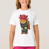 Fox als brandweerman met Helmet T-shirt (Voorkant)