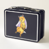 Fox als Bride met Veil (Achterkant)