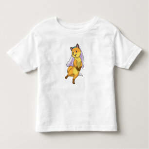 Fox als Bride met Veil Kinder Shirts