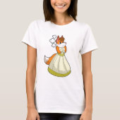 Fox als bruid met bruiloft-jurk.PNG T-shirt (Voorkant)