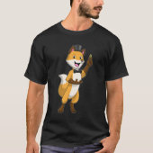 Fox als bruom met bruiloft t-shirt (Voorkant)