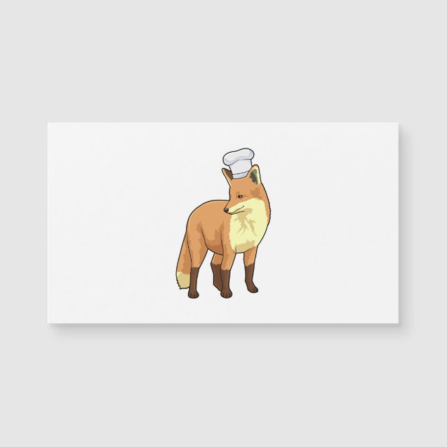 Fox als Cook met Chef-pet (Voorkant)