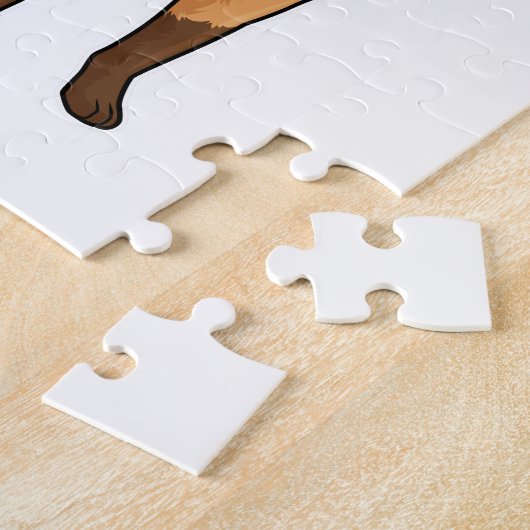 Fox als Cook met Chef-pet Legpuzzel (Zijkant)