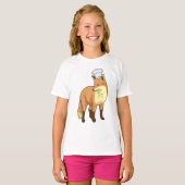 Fox als Cook met Chef-pet T-shirt (Voorkant volledig)