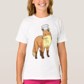 Fox als Cook met Chef-pet T-shirt (Voorkant)