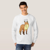 Fox als Cook met Chef-pet T-shirt (Voorkant volledig)