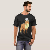 Fox als Cook met Chef-pet T-shirt (Voorkant volledig)