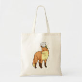 Fox als Cook met Chef-pet Tote Bag (Voorkant)