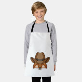 Fox als Cowboy met Pet Schort (Gedragen)