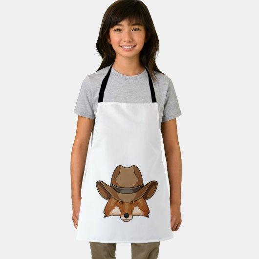 Fox als Cowboy met Pet Schort (Insitu)