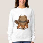 Fox als Cowboy met Pet Trui (Voorkant)