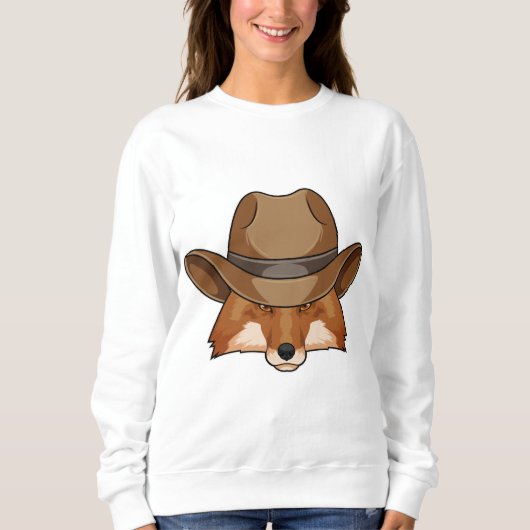 Fox als Cowboy met Pet Trui (Voorkant)