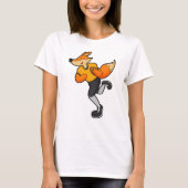 Fox als Football speler met Football T-shirt (Voorkant)