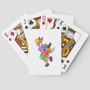 Fox als gealigneerde Skater met gealigneerde Schaa Pokerkaarten