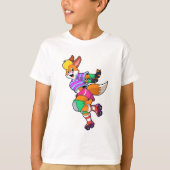 Fox als gealigneerde Skater met gealigneerde Schaa T-shirt (Voorkant)