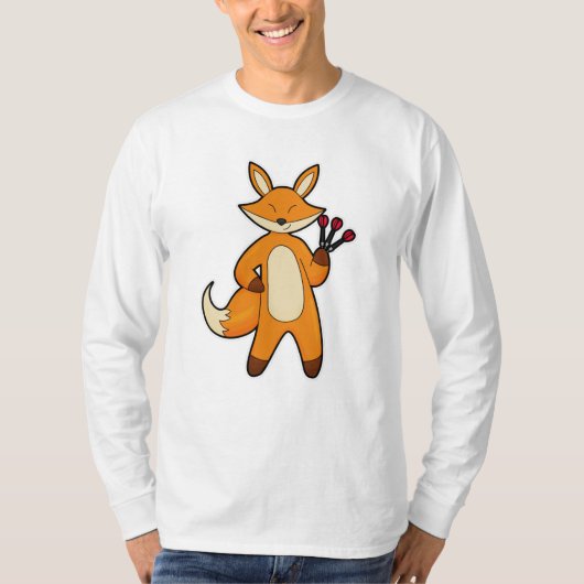 Fox als kunstspeler met kunstkunst t-shirt (Voorkant)