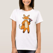 Fox als kunstspeler met kunstkunst t-shirt (Voorkant)