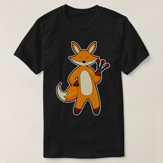 Fox als kunstspeler met kunstkunst t-shirt (Design voorkant)
