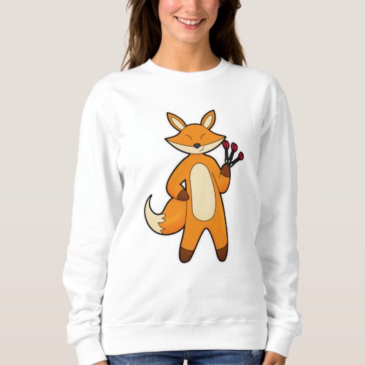 Fox als kunstspeler met kunstkunst trui (Voorkant)