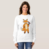 Fox als kunstspeler met kunstkunst trui (Voorkant volledig)