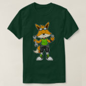 Fox als Mechanic met moersleutel T-shirt (Design voorkant)