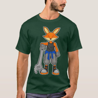 Fox als Mechanic met Spanner T-shirt