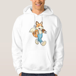 Fox als mechanisch met moersleutel hoodie