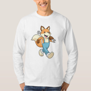 Fox als mechanisch met moersleutel t-shirt