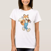 Fox als mechanisch met moersleutel t-shirt (Voorkant)