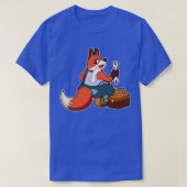 Fox als Mechatronics engineer met Tool box T-shirt (Design voorkant)