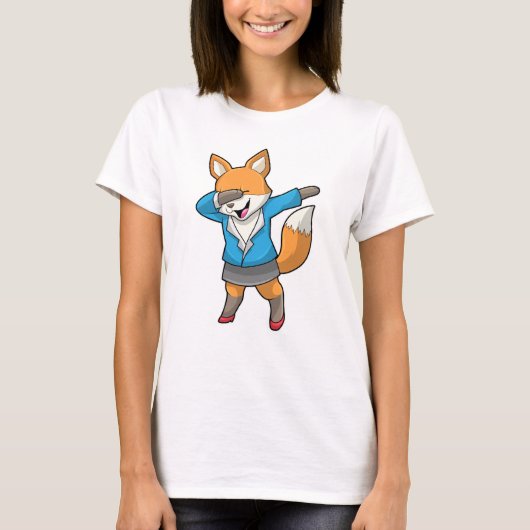 Fox als secretaris van Hip Hop Dance T-shirt (Voorkant)
