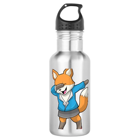 Fox als secretaris van Hip Hop Dance Waterfles (Voorkant)