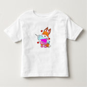 Fox als verpleegster met spuit kinder shirts (Voorkant)