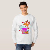 Fox als verpleegster met spuit t-shirt (Voorkant volledig)