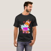 Fox als verpleegster met spuit t-shirt (Voorkant volledig)